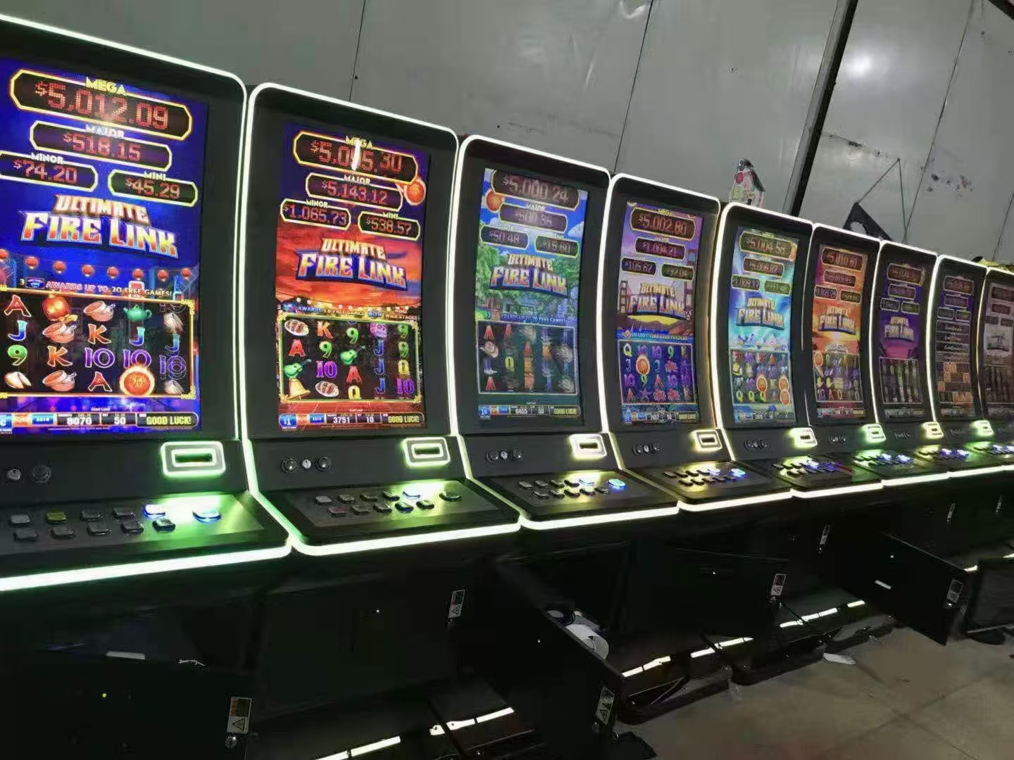 拉霸机solt machines IGS博敦角子机 火连环 多财多福厂家出口直销